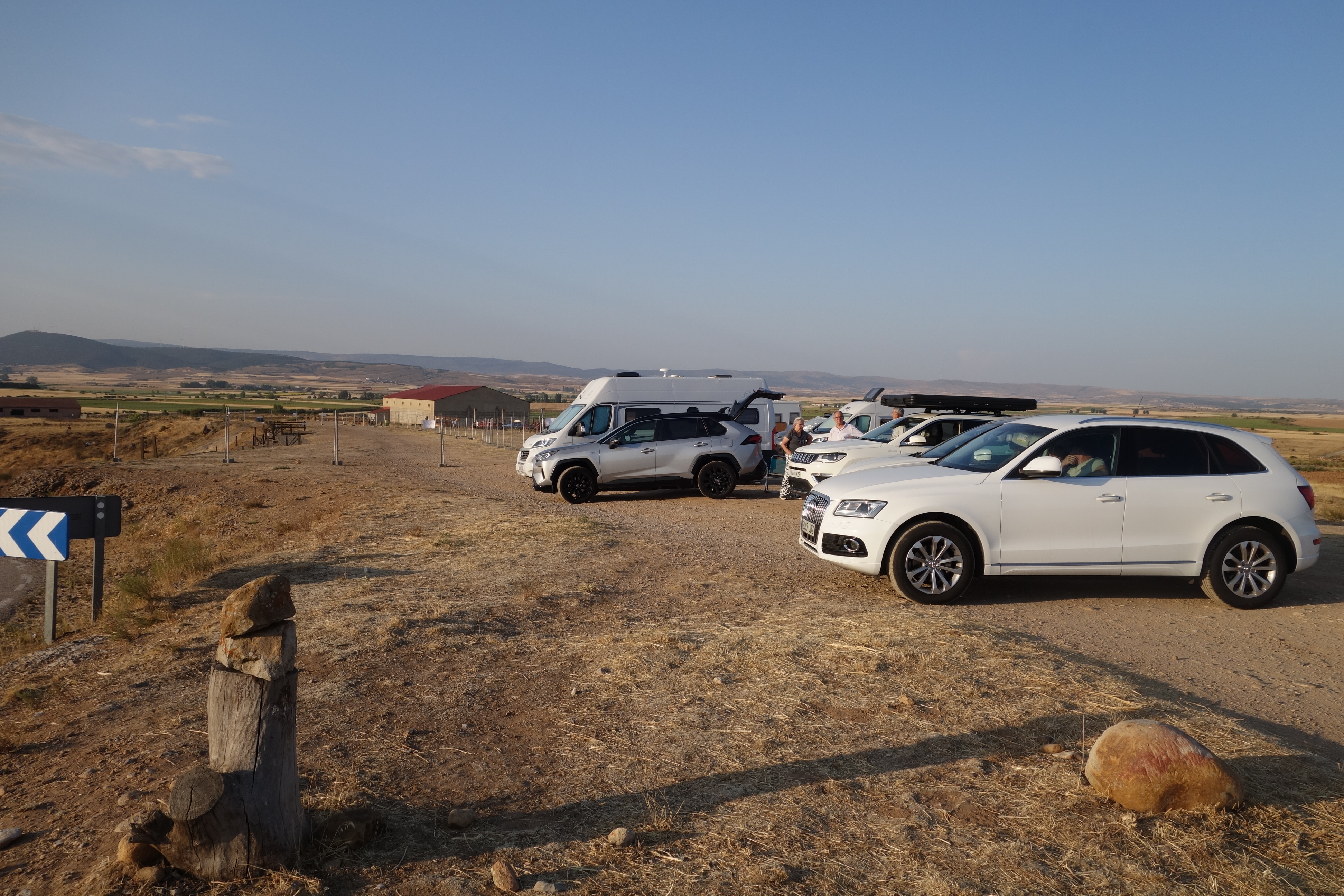 Sun tourists near Numancia